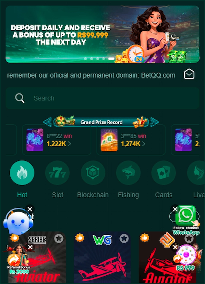 BETQQ Deposit Money
